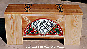 Celtic design chest